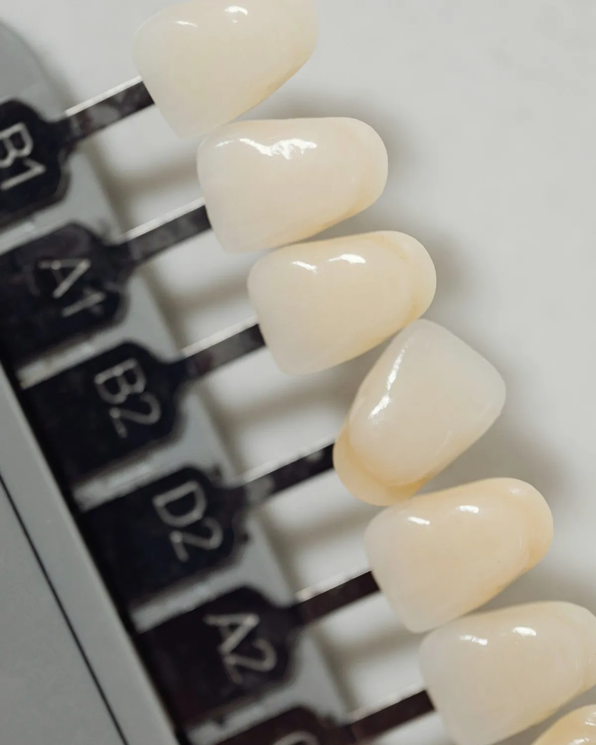 Shade guide used to match tooth colour